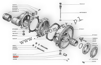 Oil drain bolt, differential pan, gearbox, oil plug K750 Dnieper MT Ural M72