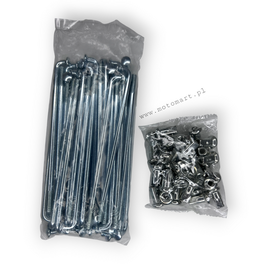 SZPRYCHY DNIEPR K-750 SZPRYCHA NYPEL KOŁO FELGA BIAŁE 120MM KOMPLET - 41szt